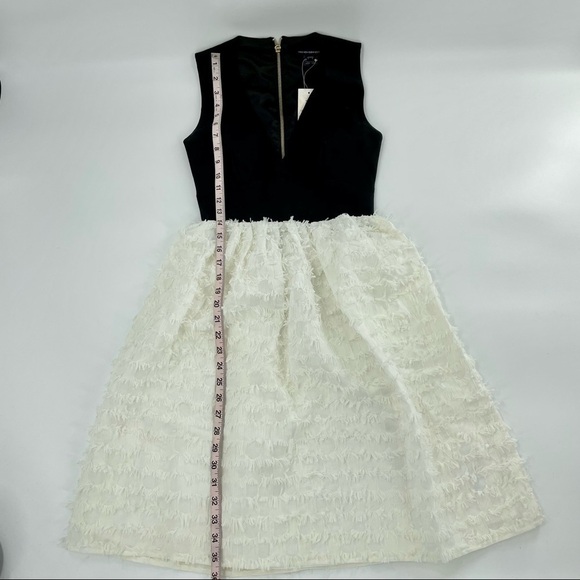 French Connection Summer Sky Fringe Dress New - Picture 8 of 16